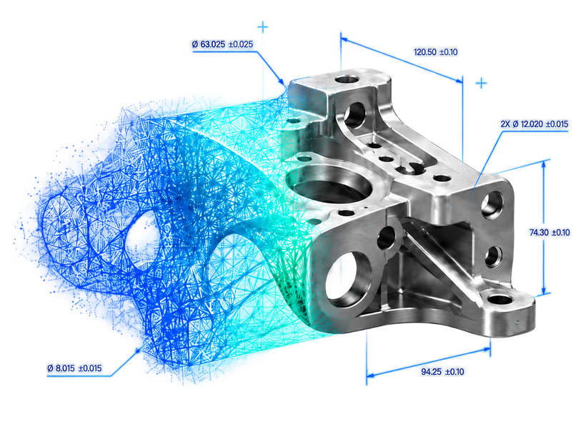 PoloCheck 3D — przejście od danych skanowania i siatki do precyzyjnej geometrii CAD