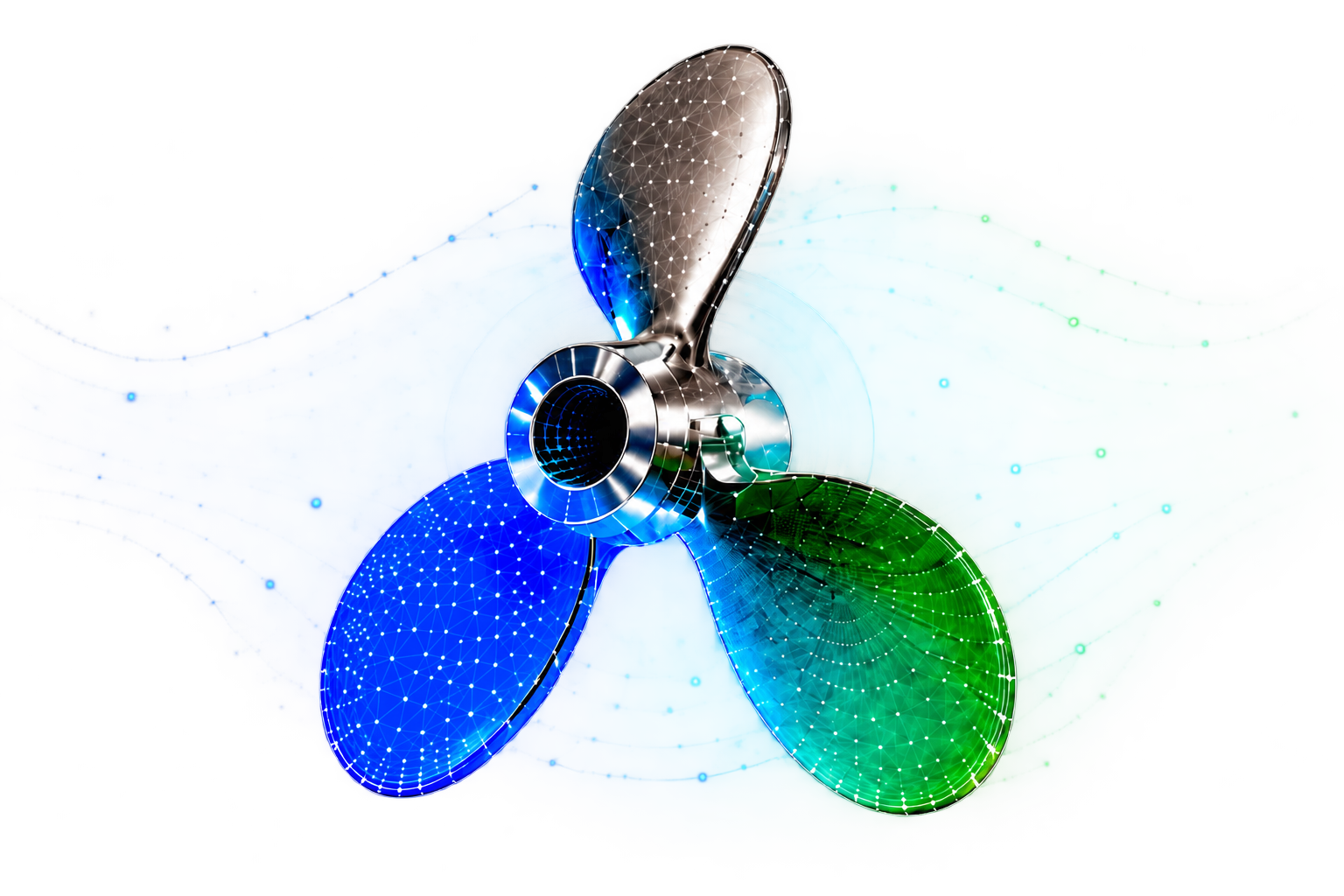 Turbina PoloCheck 3D — przejście od rzeczywistego detalu przez siatkę do modelu CAD